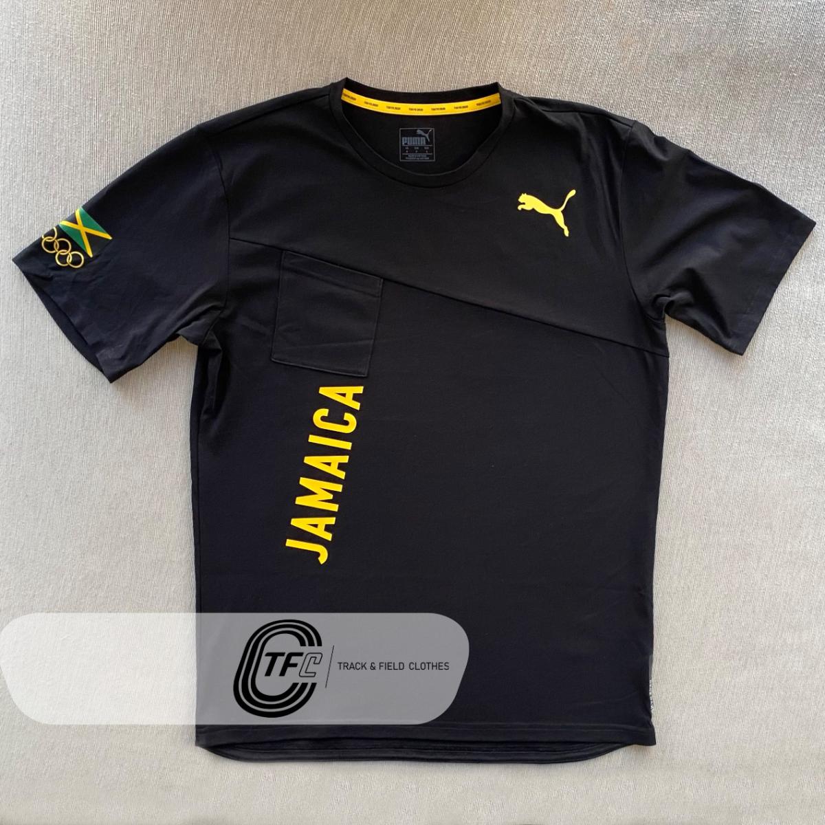 exposición Reproducir Conectado Puma 2021 Jamaica Olympic Team T-Shirt - Black | Trackandfieldclothes