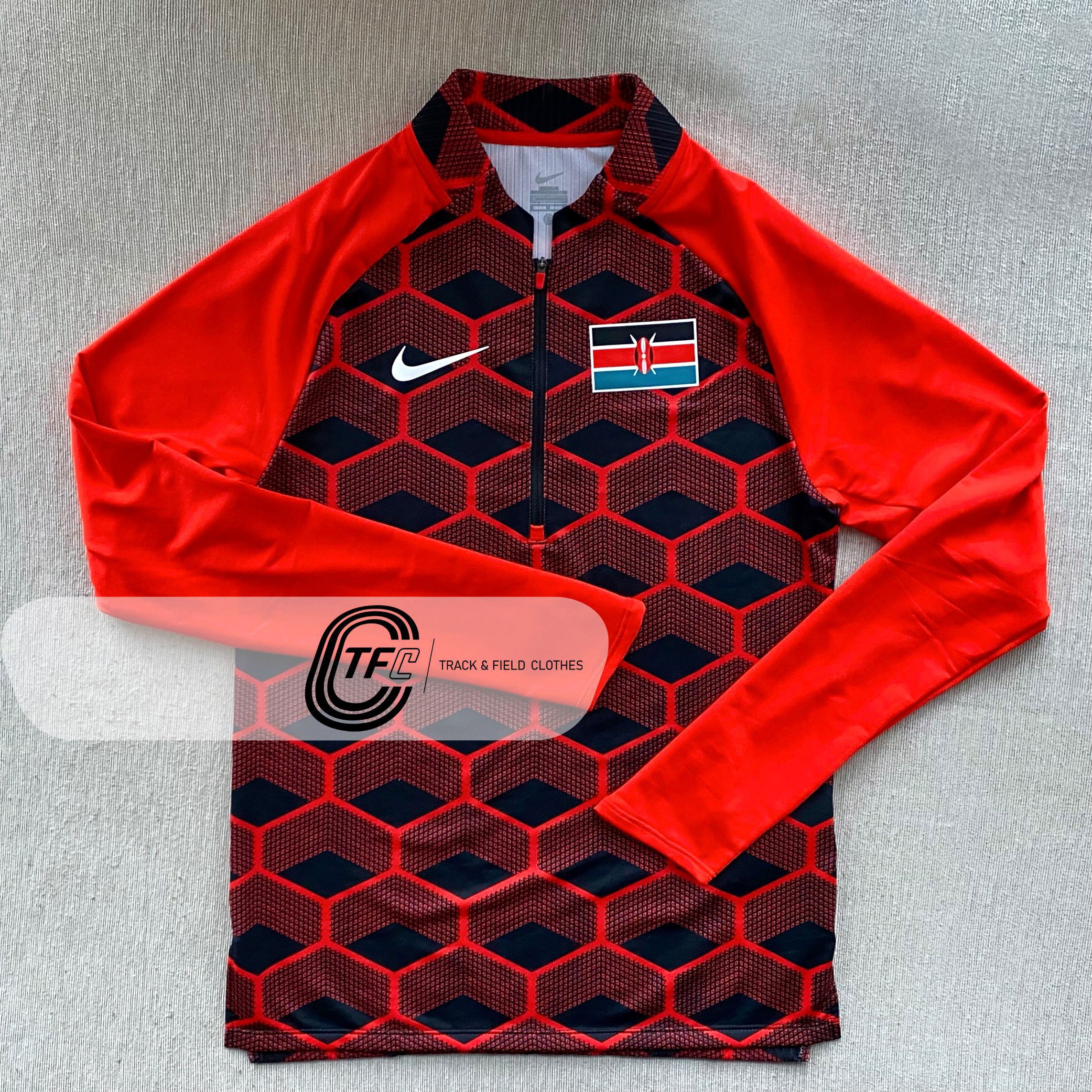 Nike 2022 Kenya International Team Pro Elite Half Zip Jersey ...