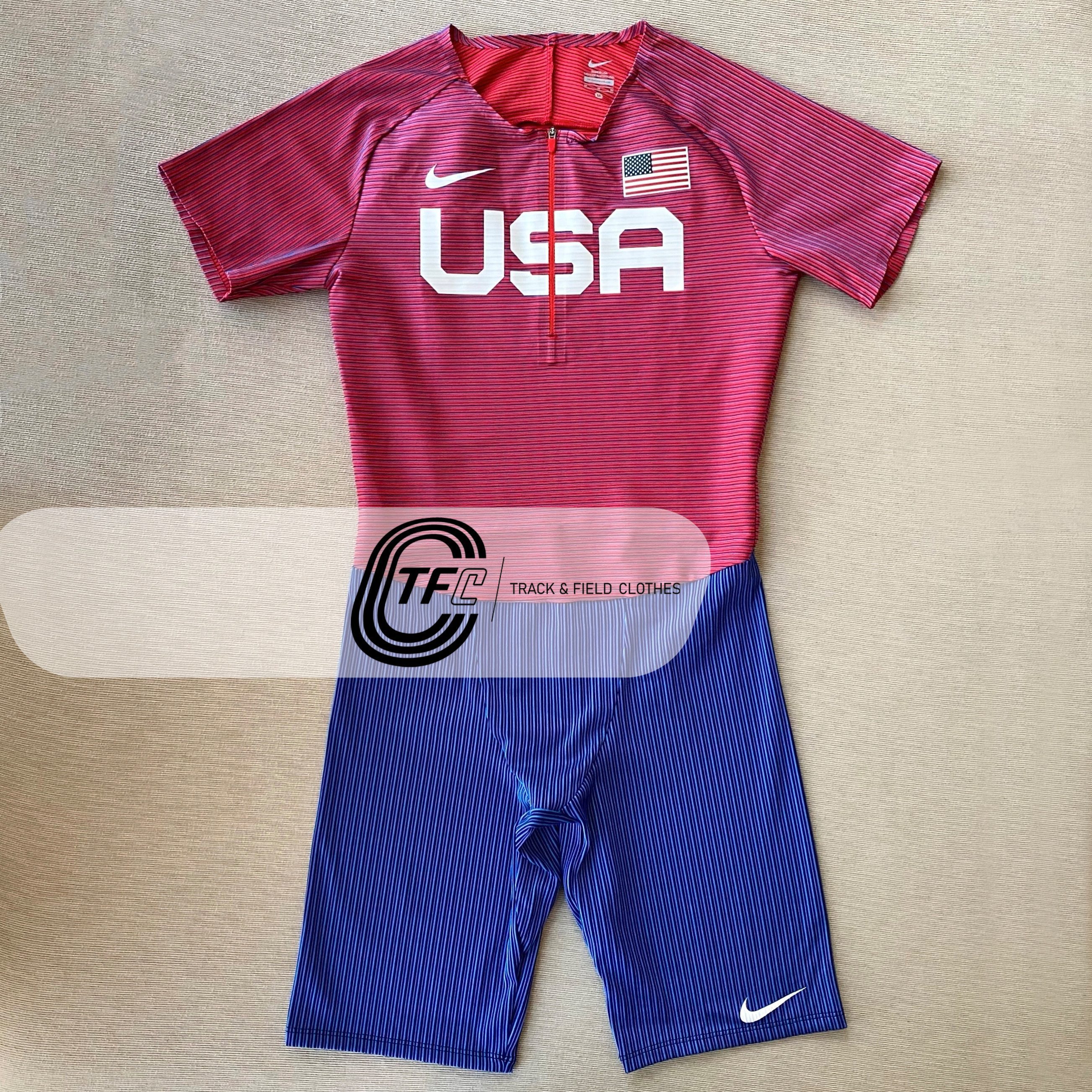 Nike 2022 USA International Pro Elite Sleeves Speedsuit | Trackandfieldclothes
