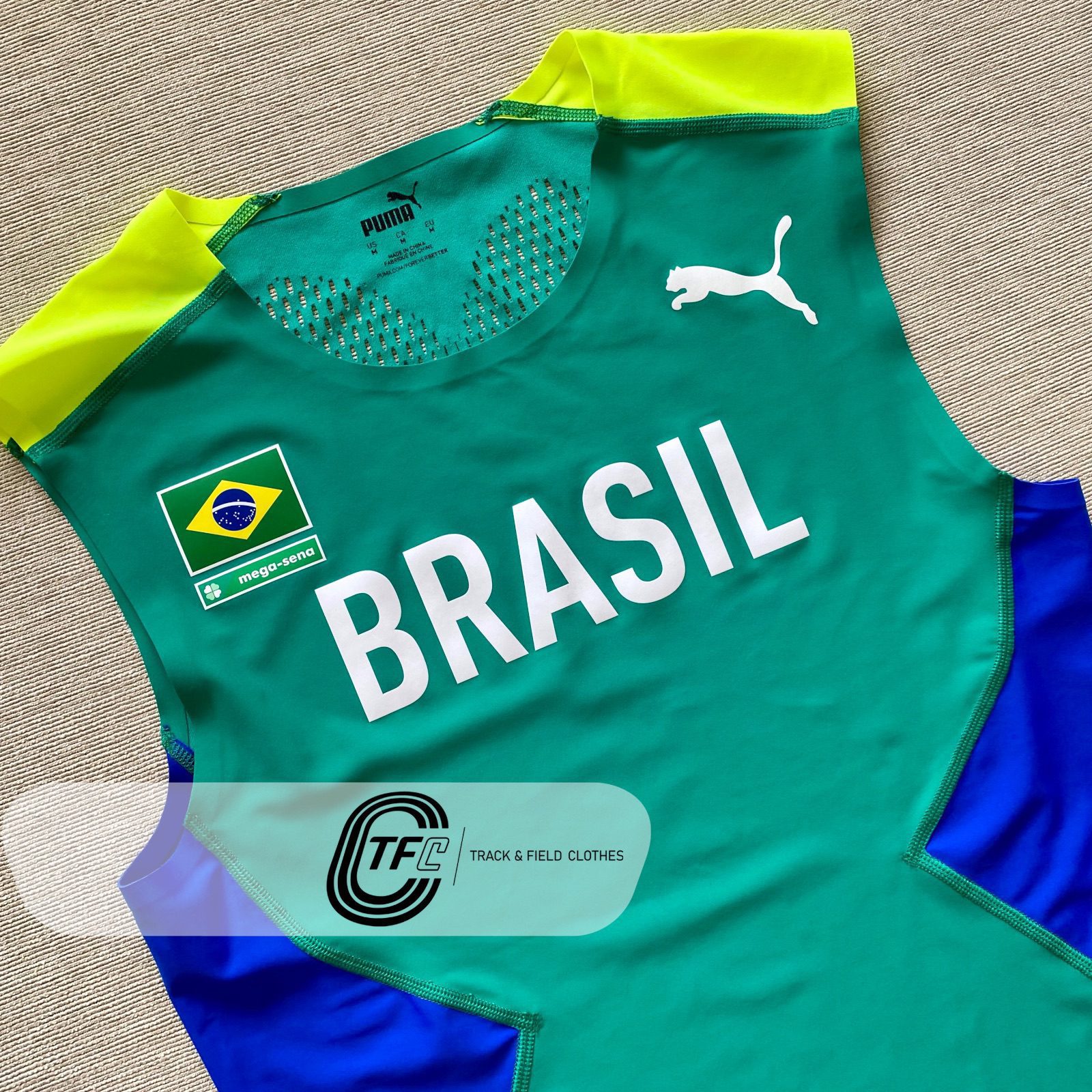 Puma 2022 Brasil International Team Pro Elite Muscle Singlet
