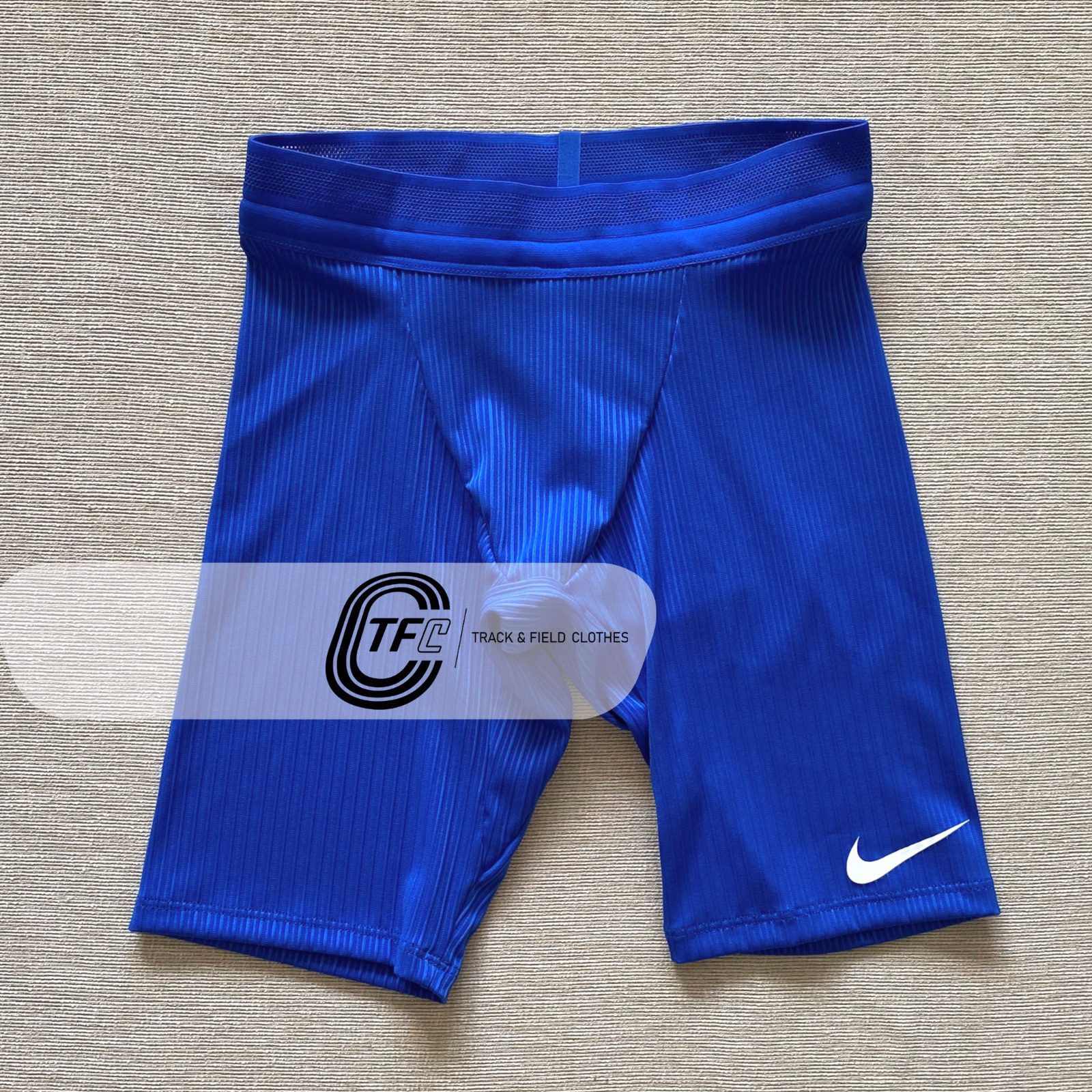 Nike Pro Elite Half Tights Navy Blue White Mens Sz XL Running