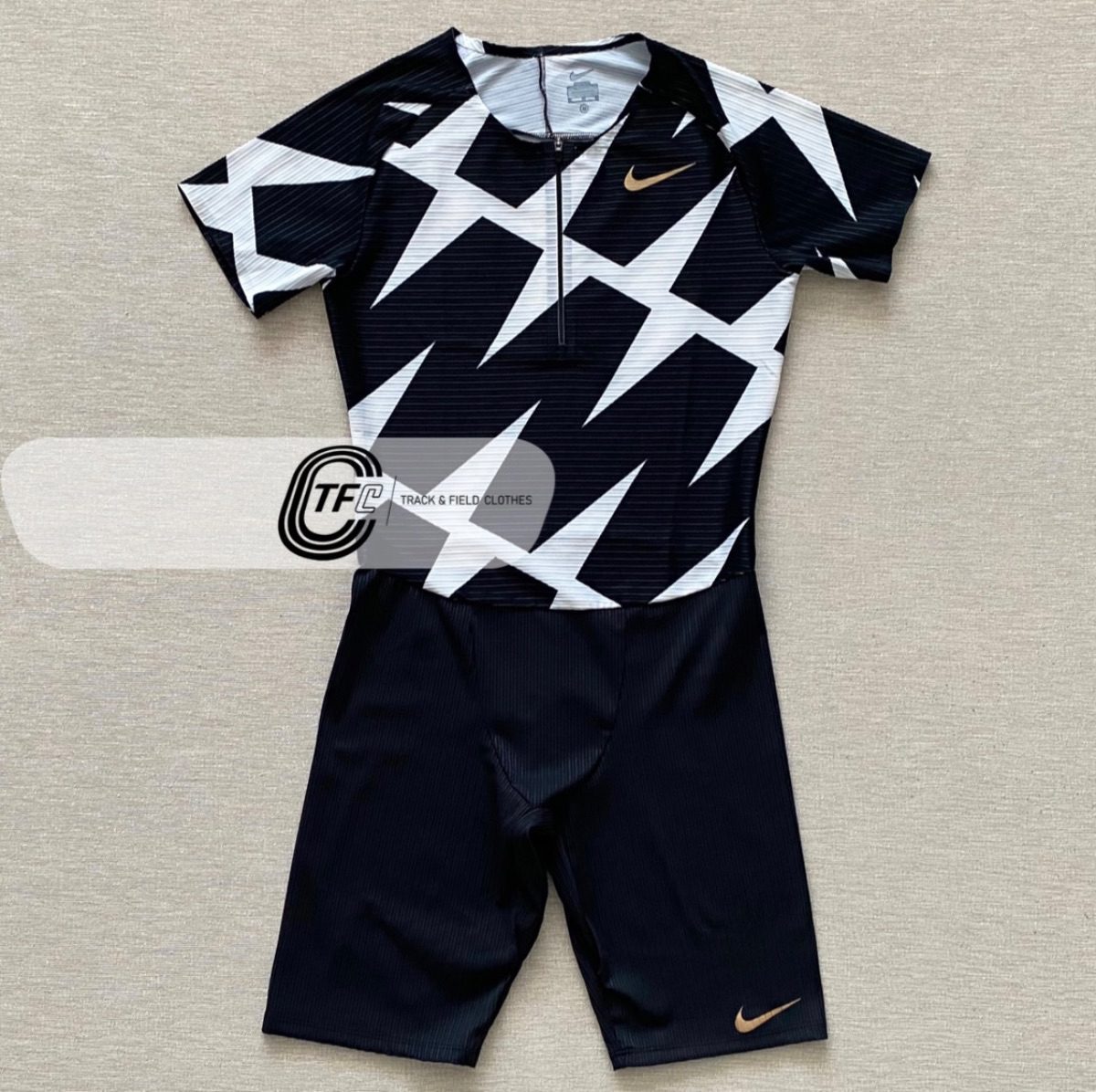 Nike 2020/2021 Pro Elite Team Sleeves Speedsuit - GOLD MEDALIST 