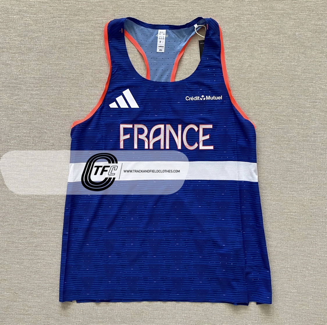 Adidas 2024 France Olympic Team Pro Elite W Distance Singlet