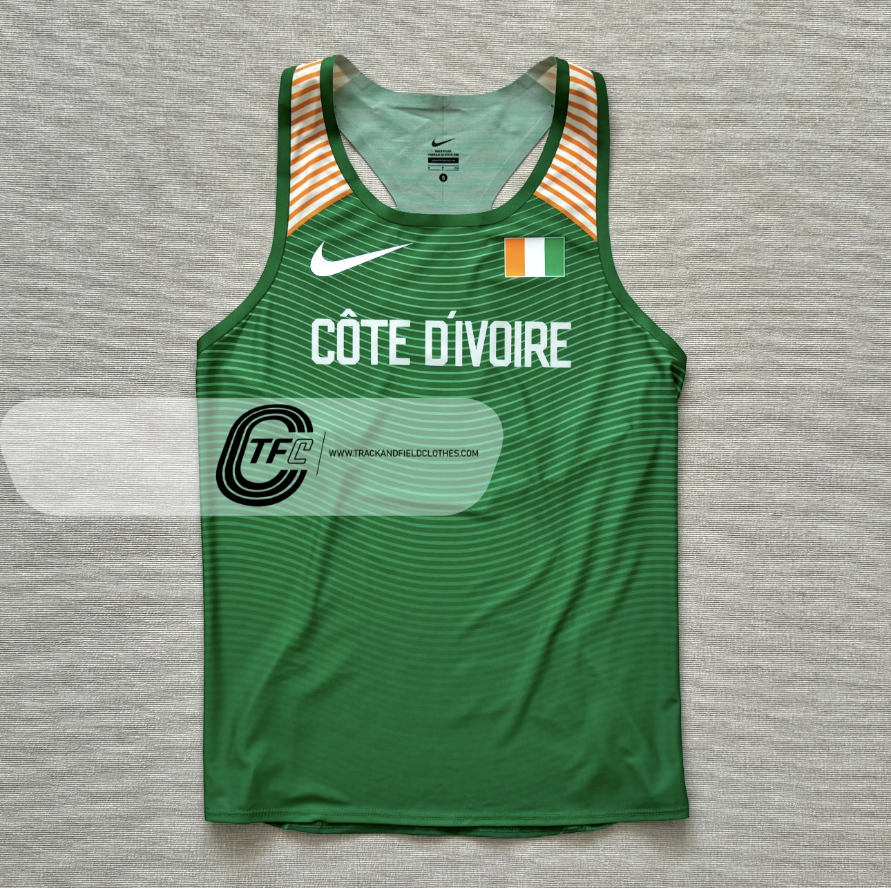 Nike 2019 Côte D'ivoire Team Pro Elite Tape Cut Singlet 911724-XXX